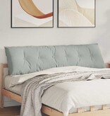 VidaXL Rugkussen Lichtgrijs 180 x 50 cm Cordstof