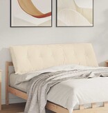 VidaXL Rugkussen Beige 160 x 50 cm Microvezel Stof