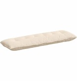 VidaXL Rugkussen Beige 160 x 50 cm Microvezel Stof