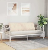 VidaXL Rugkussen Beige 160 x 50 cm Microvezel Stof