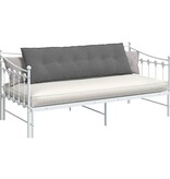 VidaXL Rugkussen Donkergrijs 160 x 50 cm Microvezel Stof