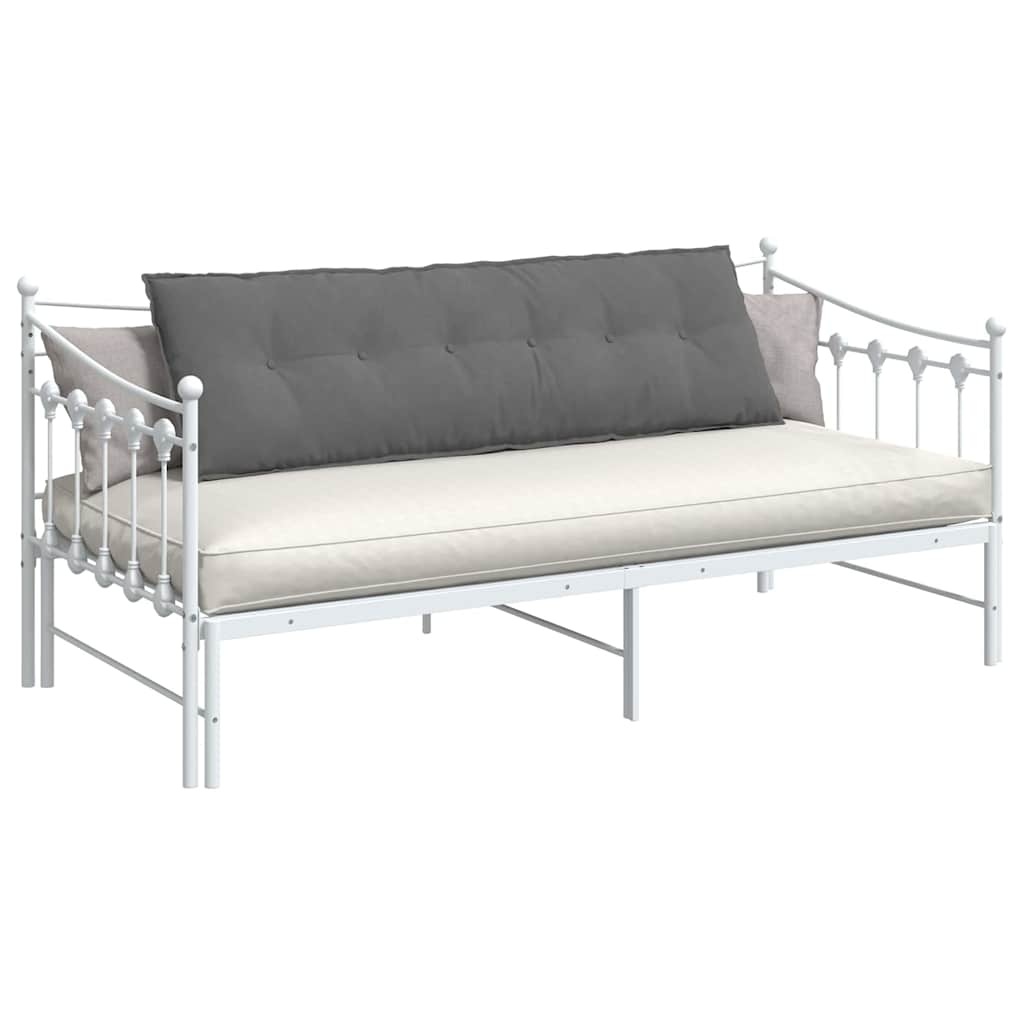 VidaXL Rugkussen Donkergrijs 160 x 50 cm Microvezel Stof