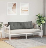 VidaXL Rugkussen Donkergrijs 160 x 50 cm Microvezel Stof