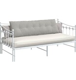 VidaXL Rugkussen Lichtgrijs 160 x 50 cm Microvezel Stof