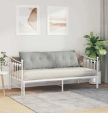 VidaXL Rugkussen Lichtgrijs 160 x 50 cm Microvezel Stof