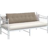 VidaXL Rugkussen Taupe 160 x 50 cm Microvezel Stof