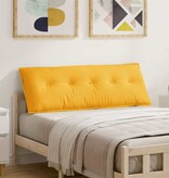 VidaXL Rugkussen Lichtgeel 140 x 50 cm Cordstof