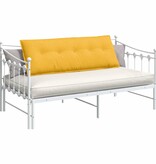 VidaXL Rugkussen Lichtgeel 140 x 50 cm Cordstof