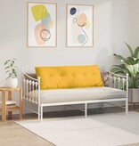 VidaXL Rugkussen Lichtgeel 140 x 50 cm Cordstof