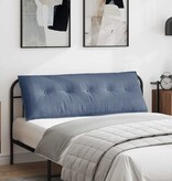 VidaXL Rugkussen Blauw 140 x 50 cm Cordstof