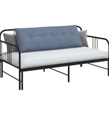 VidaXL Rugkussen Blauw 140 x 50 cm Cordstof