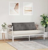 VidaXL Rugkussen Lichtgrijs 140 x 50 cm Cordstof