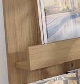 VidaXL Tijdschrift Rek Artisan Eiken 51 x 11 x 102 cm Bewerkt hout