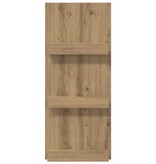 VidaXL Tijdschrift Rek Artisan Eiken 51 x 11 x 102 cm Bewerkt hout