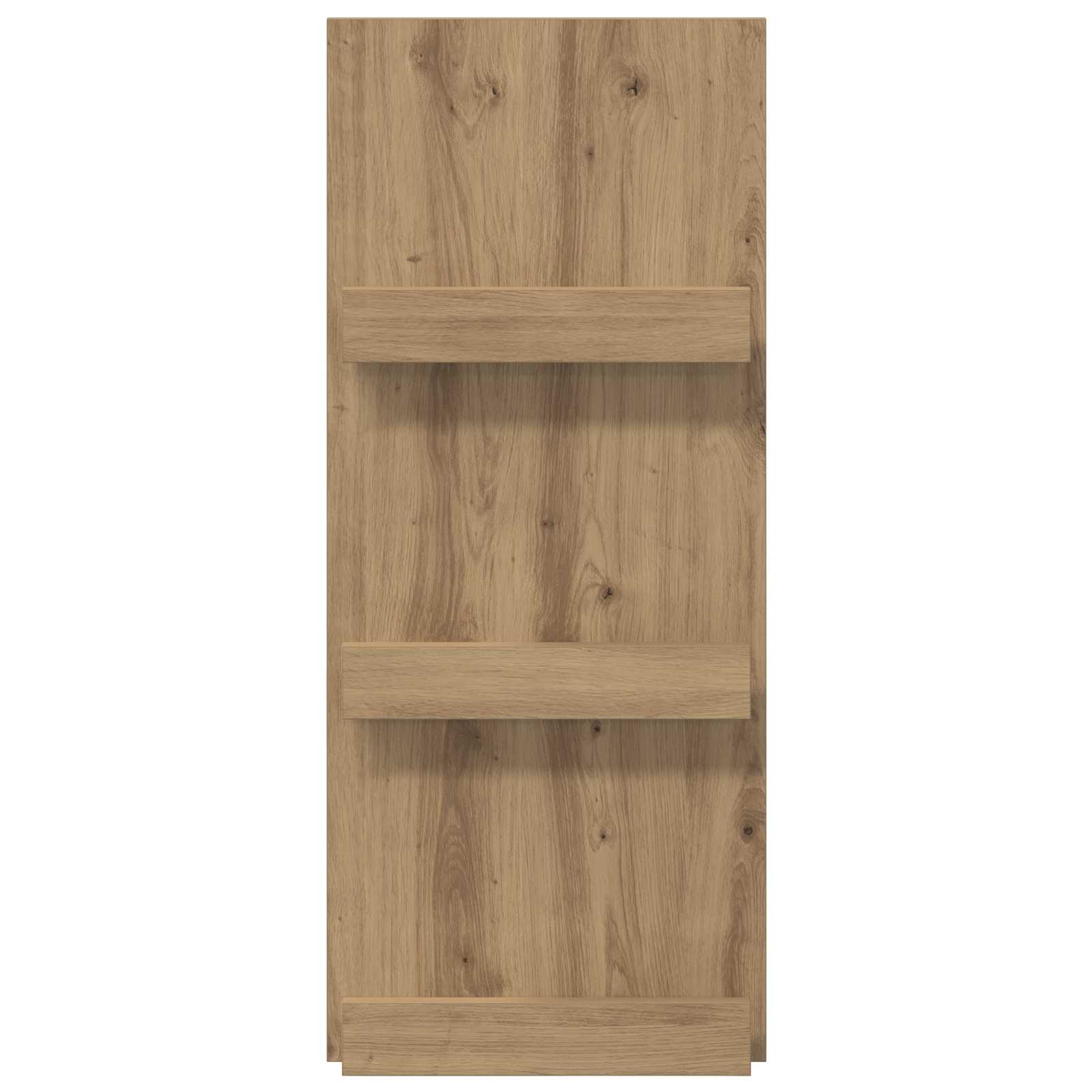 VidaXL Tijdschrift Rek Artisan Eiken 51 x 11 x 102 cm Bewerkt hout