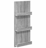 VidaXL Tijdschrift Rek Grijs Sonoma 51 x 11 x 102 cm Bewerkt hout