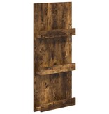 VidaXL Tijdschrift Rek Gerookt eiken 51 x 11 x 102 cm Bewerkt hout