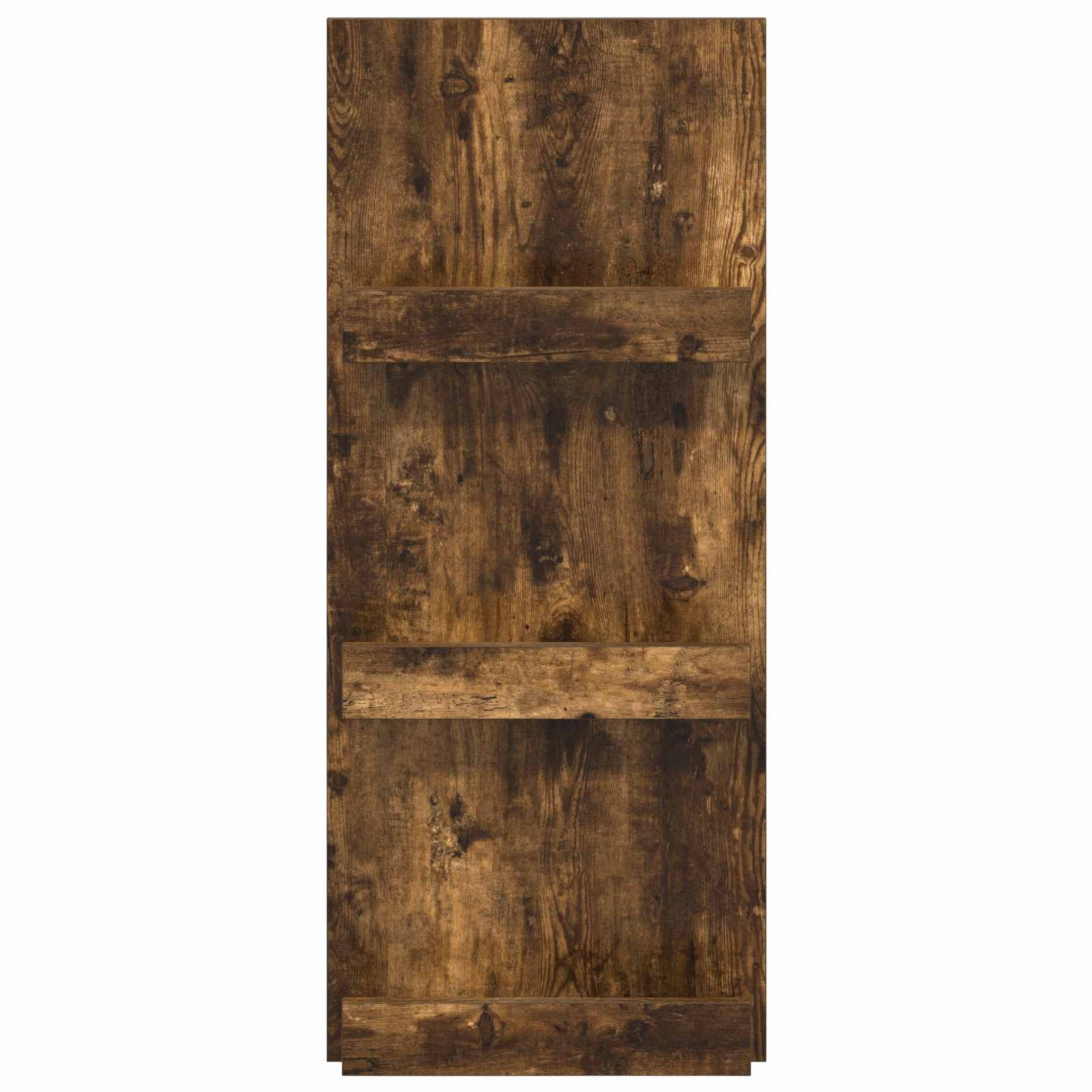 VidaXL Tijdschrift Rek Gerookt eiken 51 x 11 x 102 cm Bewerkt hout