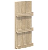 VidaXL Tijdschrift Rek Sonoma Eiken 51 x 11 x 102 cm Bewerkt hout