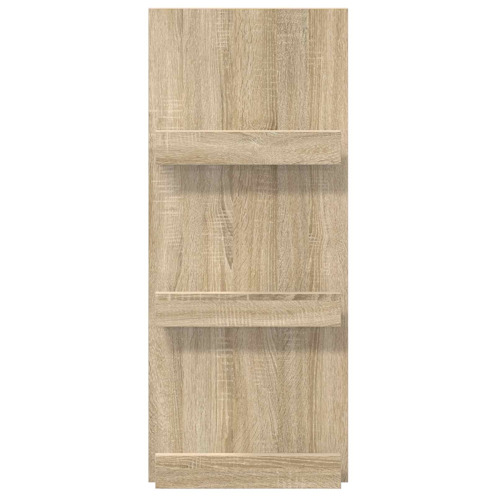 VidaXL Tijdschrift Rek Sonoma Eiken 51 x 11 x 102 cm Bewerkt hout