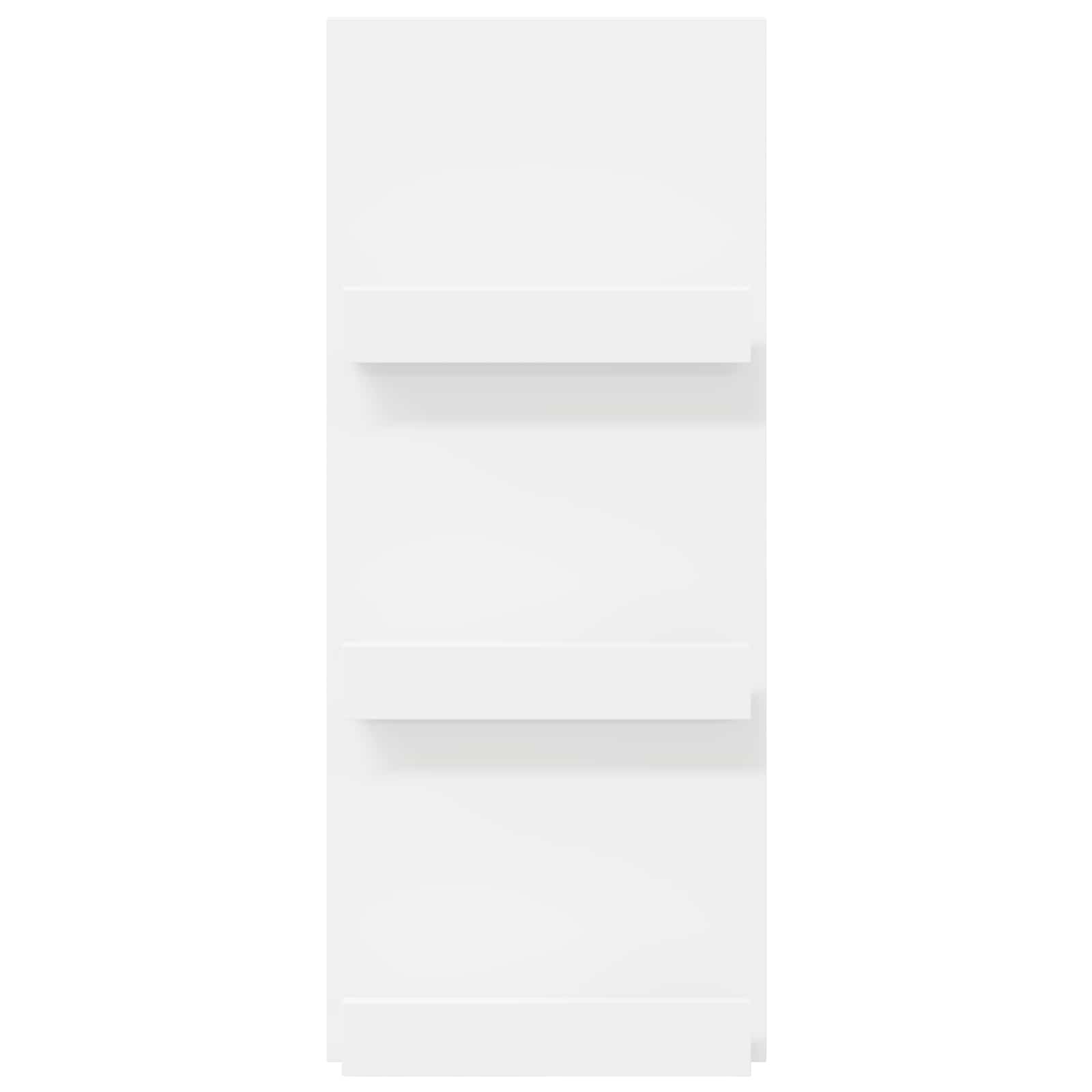 VidaXL Tijdschrift Rek met plank Wit 51 x 11 x 102 cm Bewerkt hout