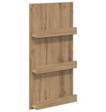 VidaXL Tijdschrift Rek Artisan Eiken 51 x 11 x 102 cm Bewerkt hout