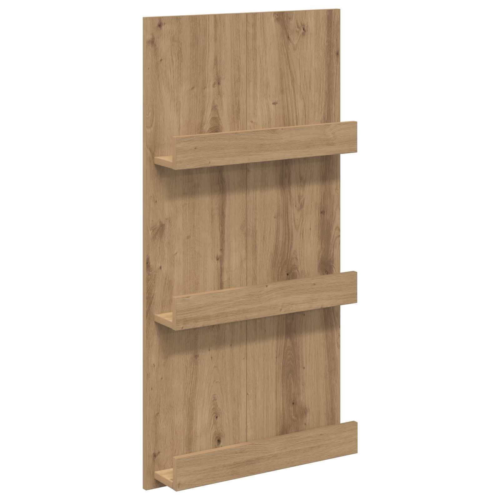 VidaXL Tijdschrift Rek Artisan Eiken 51 x 11 x 102 cm Bewerkt hout