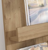 VidaXL Tijdschrift Rek Artisan Eiken 51 x 11 x 102 cm Bewerkt hout