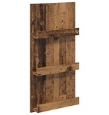 VidaXL Tijdschrift Rek met plank Oudhout 51 x 11 x 102 cm Bewerkt hout