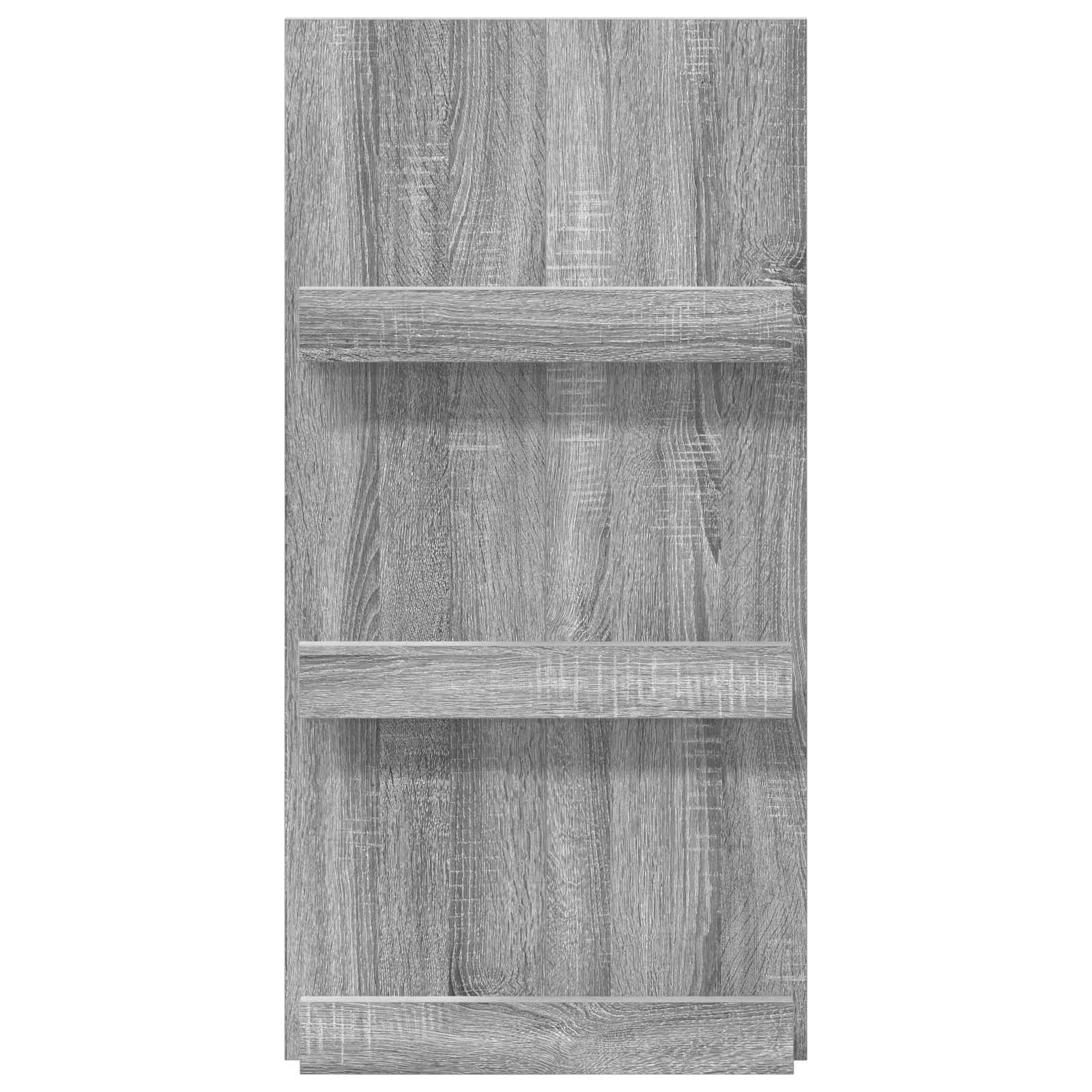 VidaXL Tijdschrift Rek Grijs Sonoma 51 x 11 x 102 cm Bewerkt hout