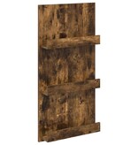 VidaXL Tijdschrift Rek Gerookt eiken 51 x 11 x 102 cm Bewerkt hout