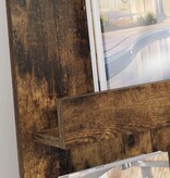 VidaXL Tijdschrift Rek Gerookt eiken 51 x 11 x 102 cm Bewerkt hout