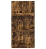 VidaXL Tijdschrift Rek Gerookt eiken 51 x 11 x 102 cm Bewerkt hout