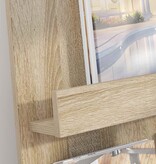 VidaXL Tijdschrift Rek Sonoma Eiken 51 x 11 x 102 cm Bewerkt hout