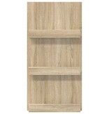 VidaXL Tijdschrift Rek Sonoma Eiken 51 x 11 x 102 cm Bewerkt hout