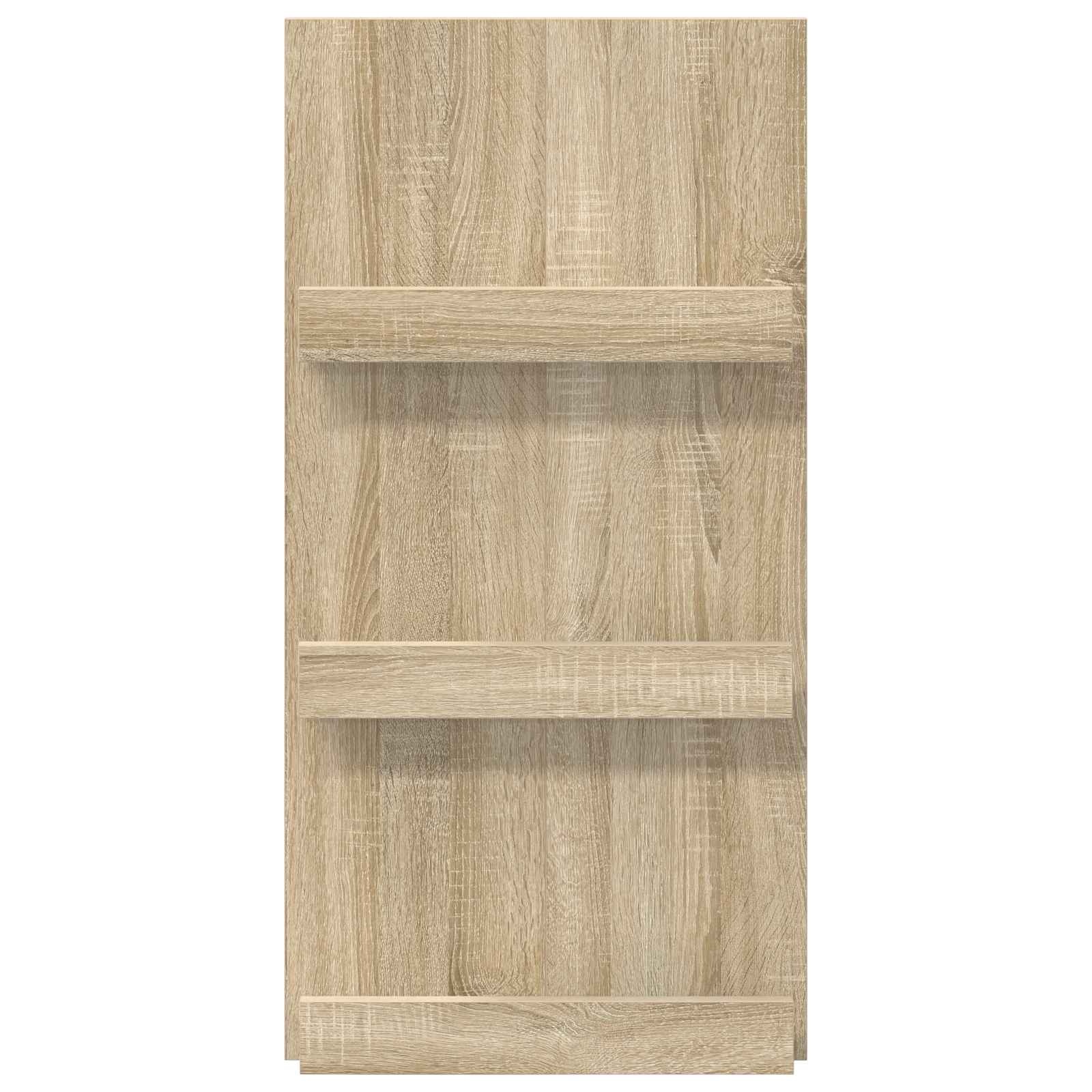 VidaXL Tijdschrift Rek Sonoma Eiken 51 x 11 x 102 cm Bewerkt hout