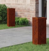 VidaXL Solar LED Pad Licht 2 pcs Cortenstaal Cortenstaal