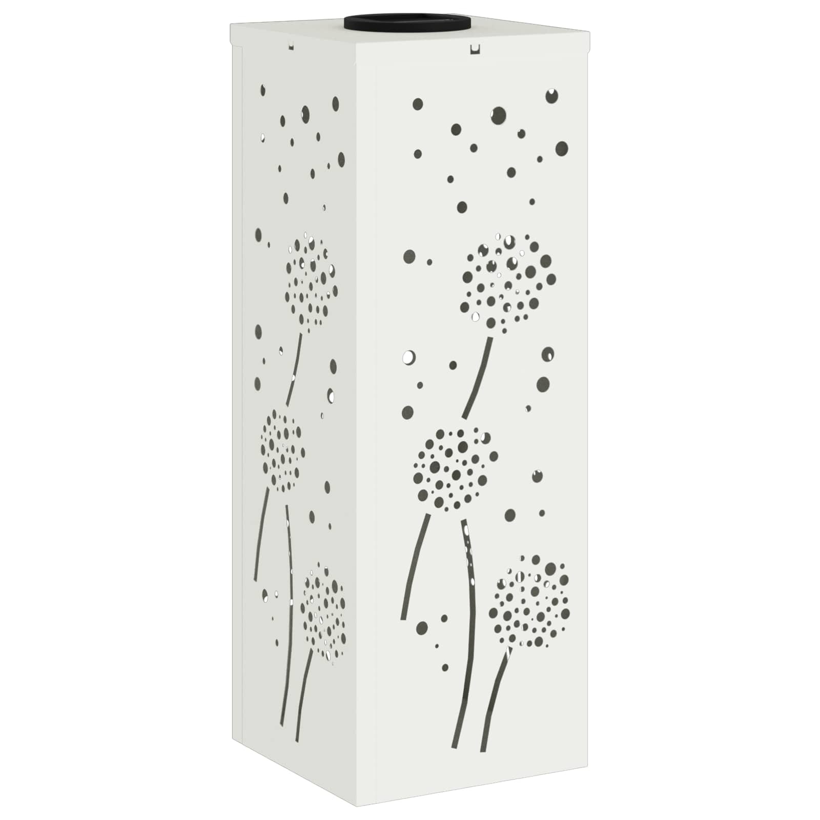 VidaXL Solar LED Pad Licht 2 pcs Wit Koudgewalst staal