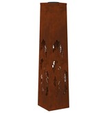 VidaXL Solar LED Pad Licht 2 pcs Cortenstaal Cortenstaal