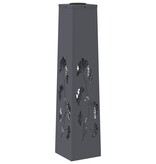 VidaXL Solar LED Pad Licht 2 pcs Antraciet Koudgewalst staal