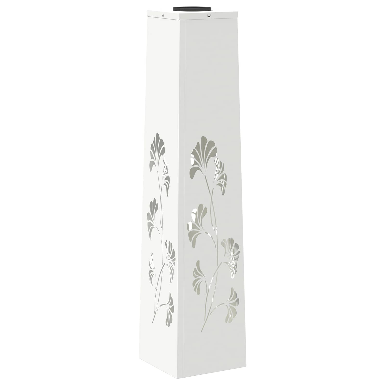 VidaXL Solar LED Pad Licht 2 pcs Wit Koudgewalst staal