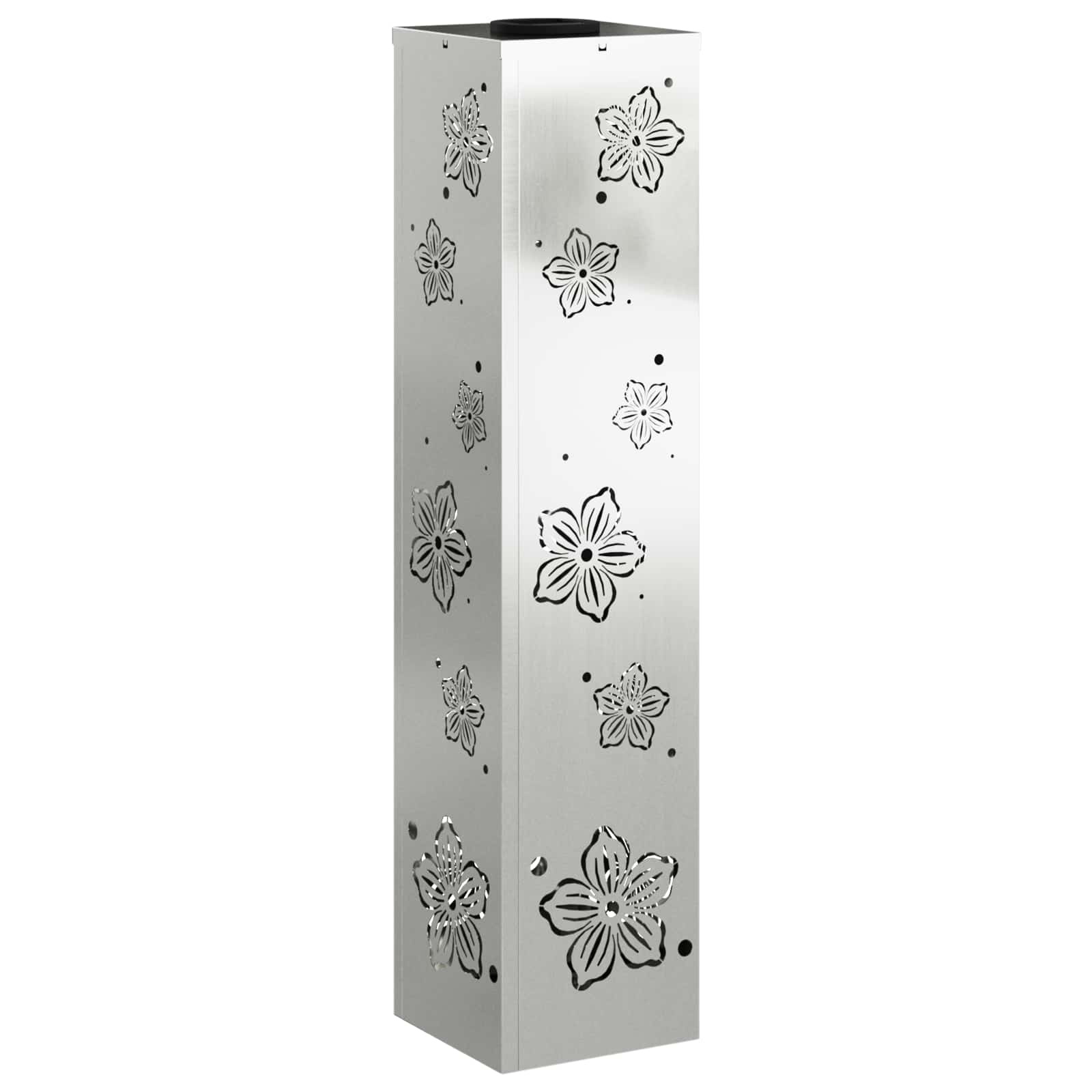 VidaXL Solar LED Pad Licht 2 pcs Gegalvaniseerd Gegalvaniseerd