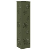 VidaXL Solar LED Pad Licht 2 pcs Olijf Groen Koudgewalst staal