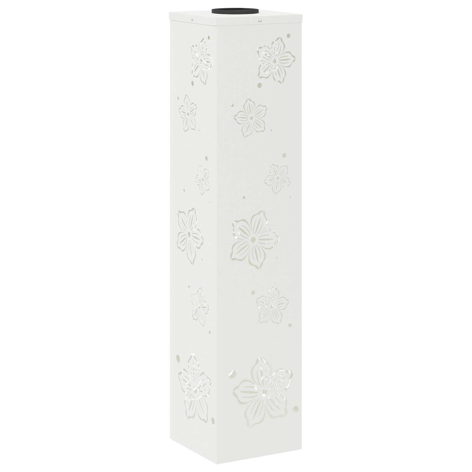 VidaXL Solar LED Pad Licht 2 pcs Wit Koudgewalst staal