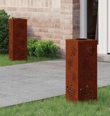 VidaXL Solar LED Pad Licht 2 pcs Cortenstaal Cortenstaal