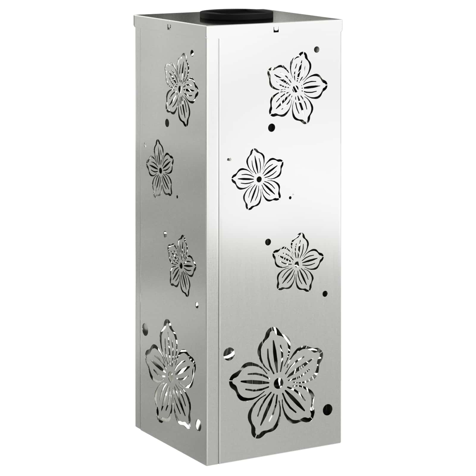 VidaXL Solar LED Pad Licht 2 pcs Gegalvaniseerd Gegalvaniseerd