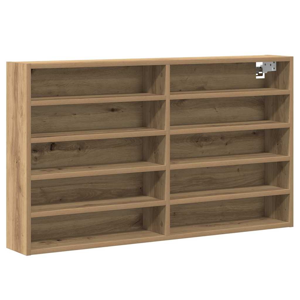 VidaXL Vitrinekast Artisan Eiken 100 x 15 x 58 cm Bewerkt hout
