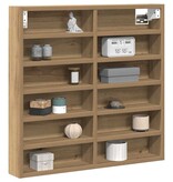 VidaXL Vitrinekast Artisan Eiken 60 x 8,5 x 58 cm Bewerkt hout