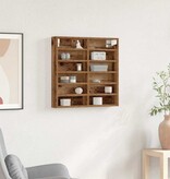 VidaXL Vitrinekast met plank Oudhout 60 x 8,5 x 58 cm Bewerkt hout