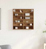VidaXL Vitrinekast met plank Oudhout 60 x 8,5 x 58 cm Bewerkt hout